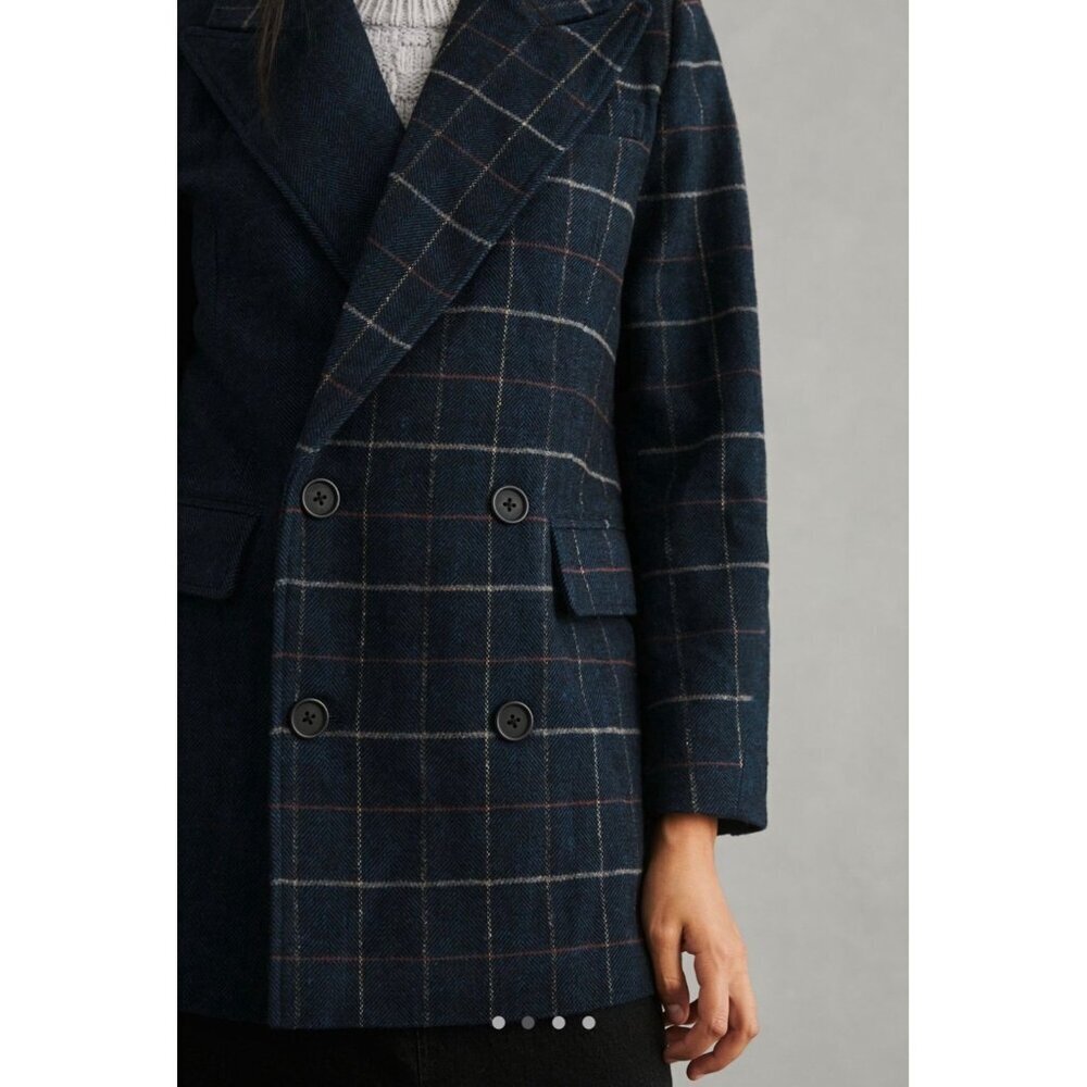NWT Anthropologie Avec Les Filles Oversized Plaid Blazer - Picture 4 of 12